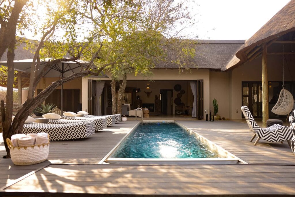 Private swimming pool at Villa Kudu in Hoedspruit